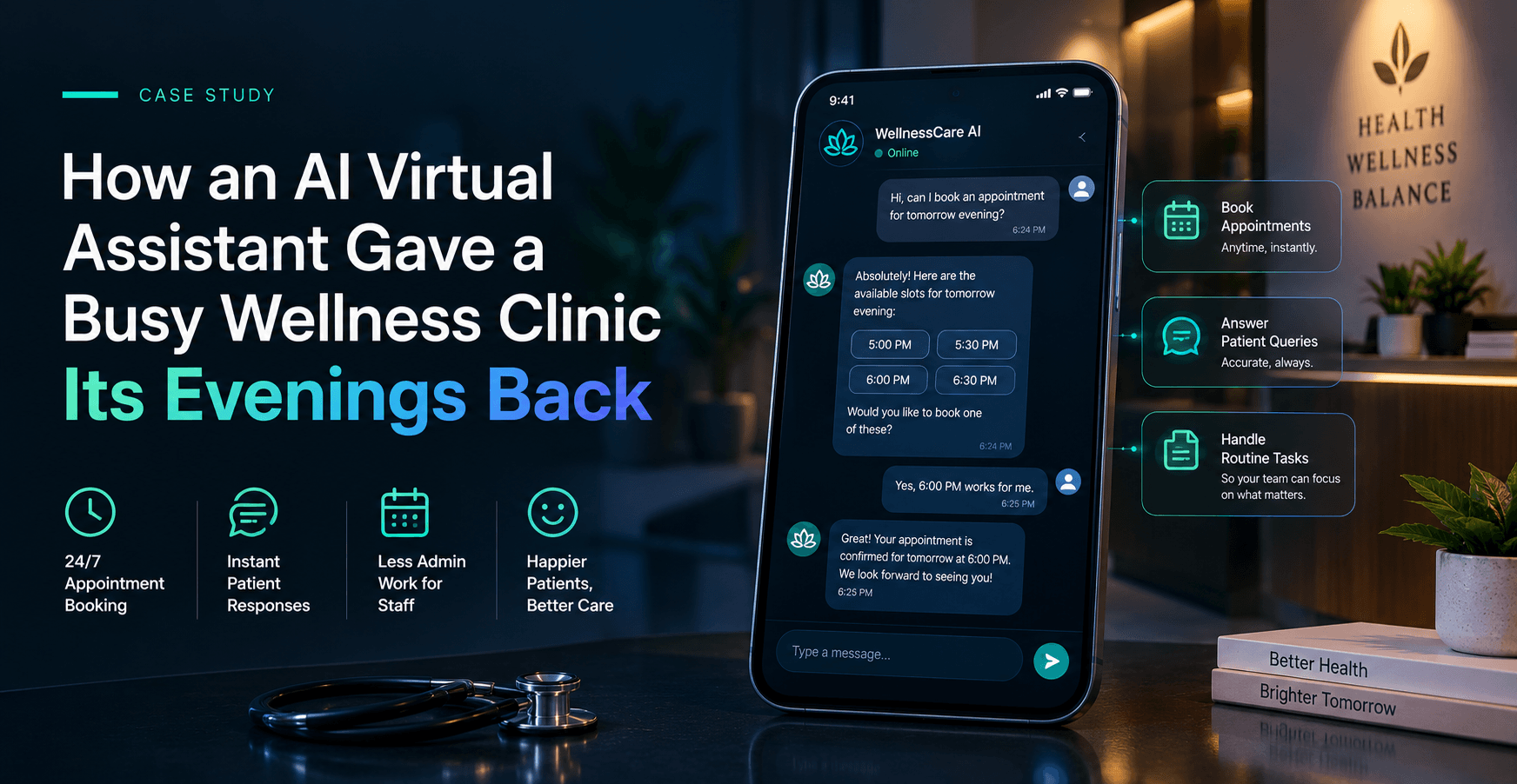 AI Virtual Assistant for Healthcare Clinics | Meritorious CodeCrafters