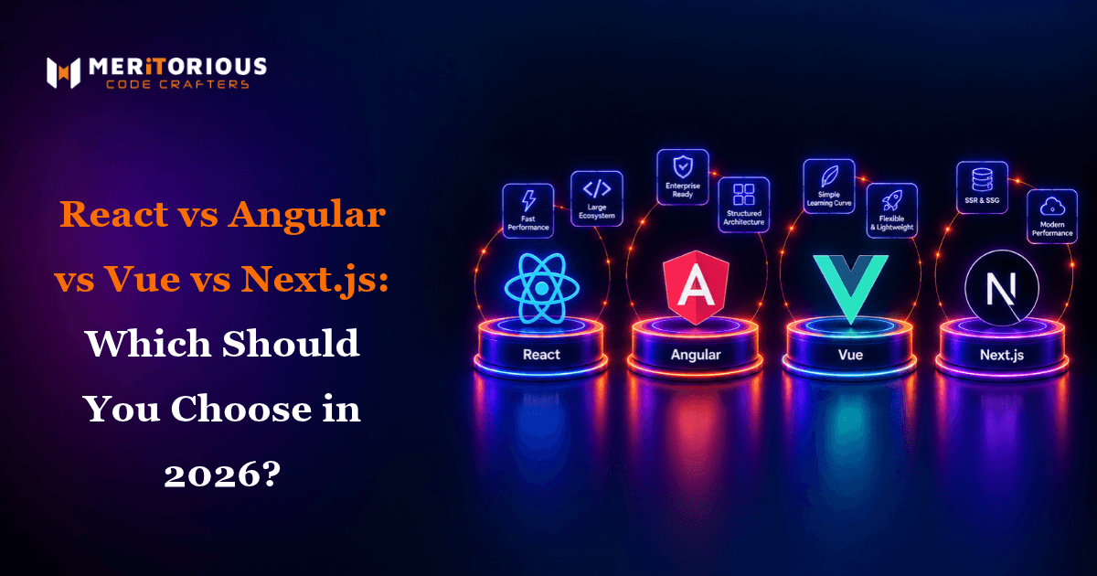 React vs Angular vs Vue vs Next.js: 2026 Guide